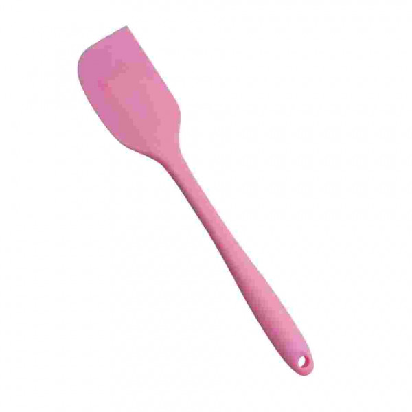 Espátula Curva Grande 28cm Rosa- Prime Chef