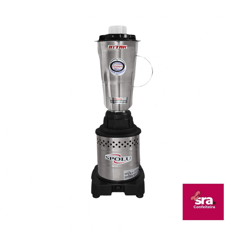 Liquidificador attak inox alta rotação 1,75 litros 127V